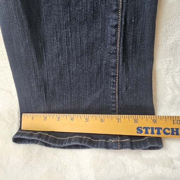 NYDJ jeans Bootcut Dark Wash 28 Embellished Pocket rhinestones - Picture 5 of 11